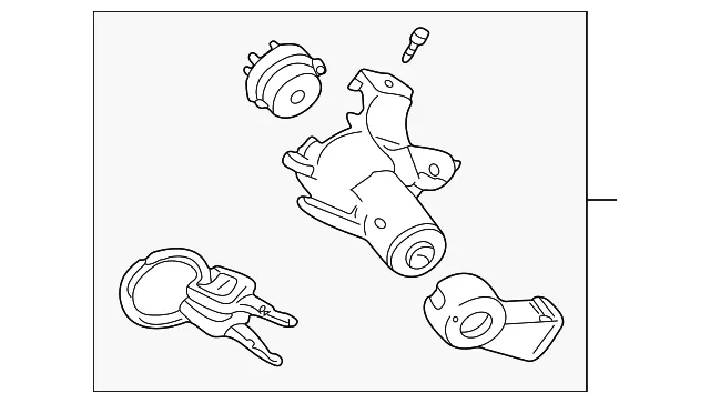Ignition Lock Cylinder - Volvo (31253385)
