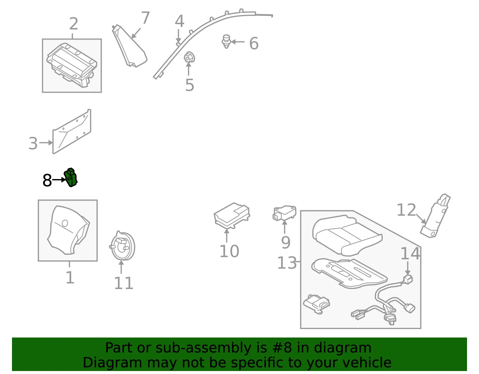 Ft Impact Sensor - Volvo (31264396) - view 3