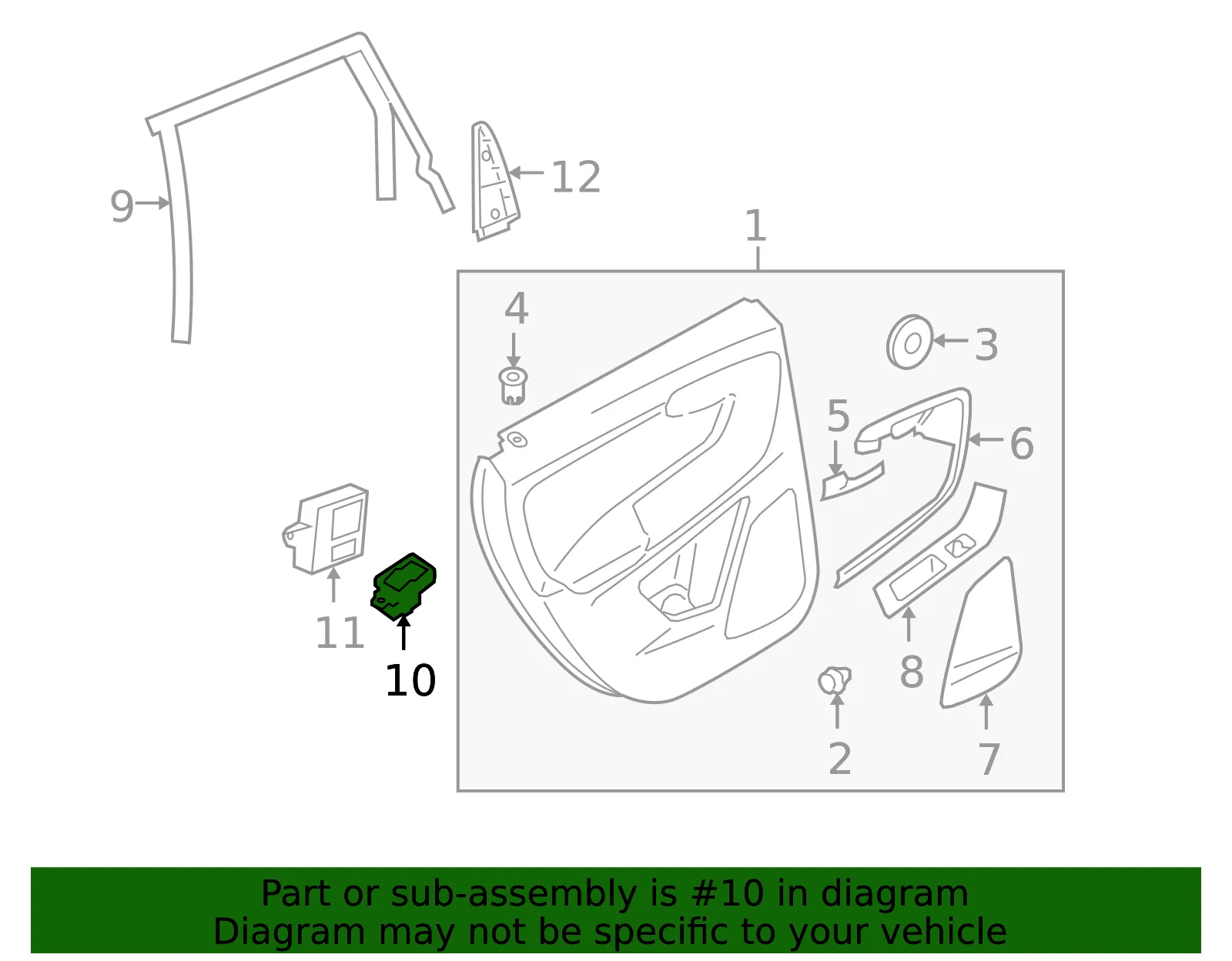 Window Switch - Volvo (31272013) - view 2