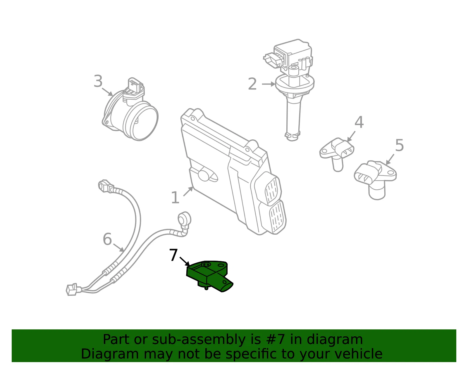 Pressure Sensor - Volvo (31272732) - view 3