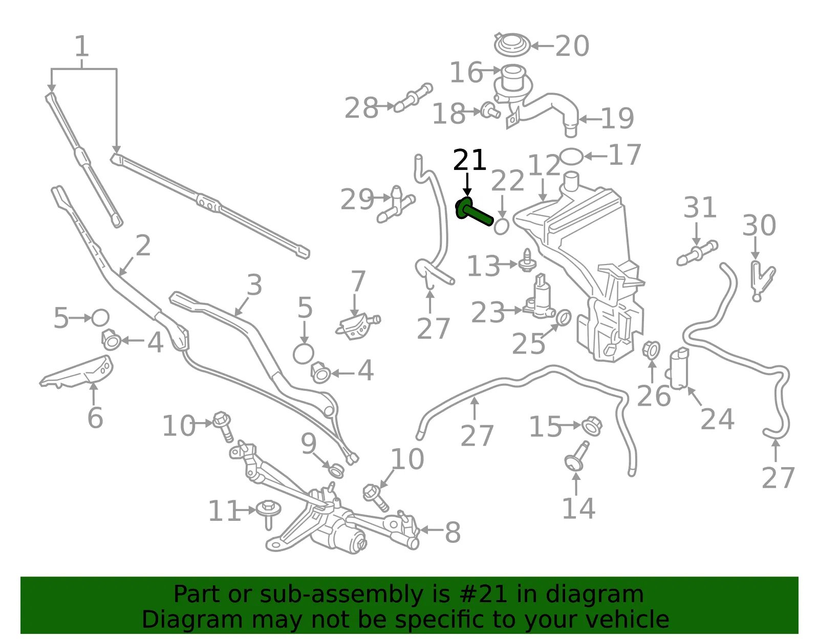 Level Sensor - Volvo (31276102) - view 2