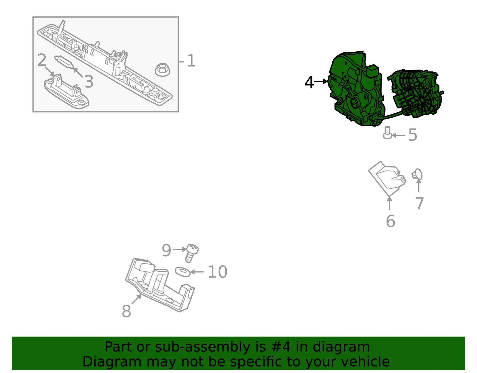 Lock Actuator - Volvo (31276956) - view 2