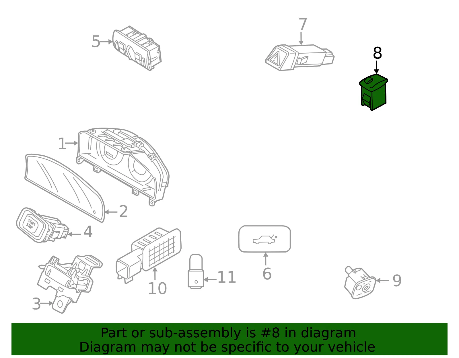 Sun Load Temperature Sensor - Volvo (31288760) - view 3