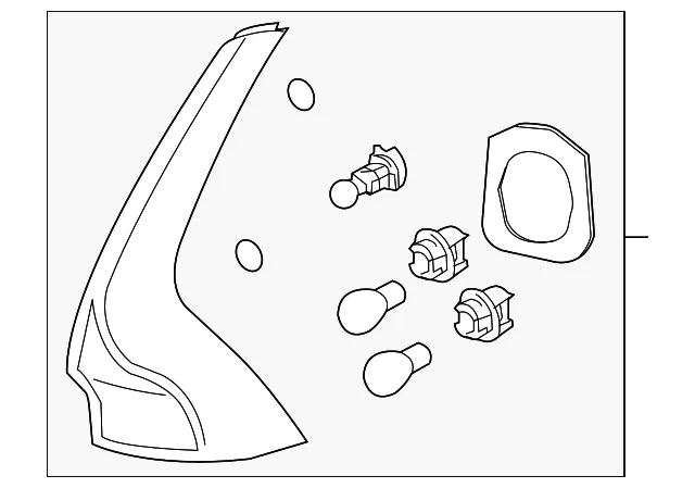 Tail Light Assembly - Volvo (31290683) - view 2