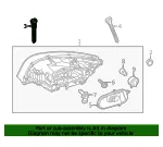 Headlamp Assembly Anchor - Volvo (31294521) - view 6