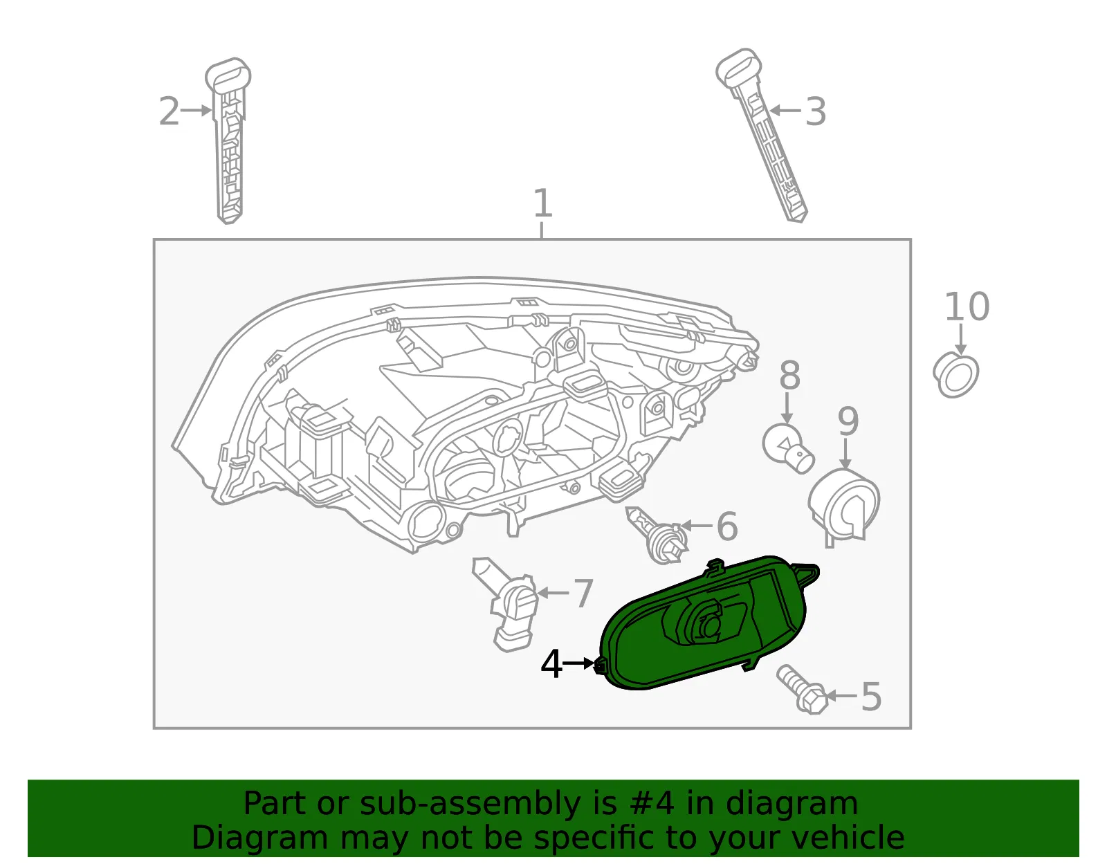Headlight Bulb Cap - Volvo (31294531) - view 3