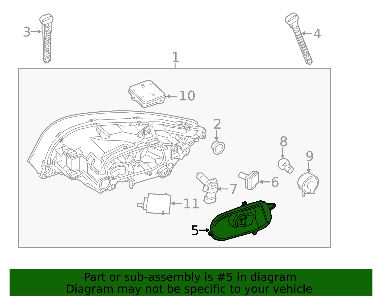 Headlight Bulb Cap - Volvo (31294532) - view 2