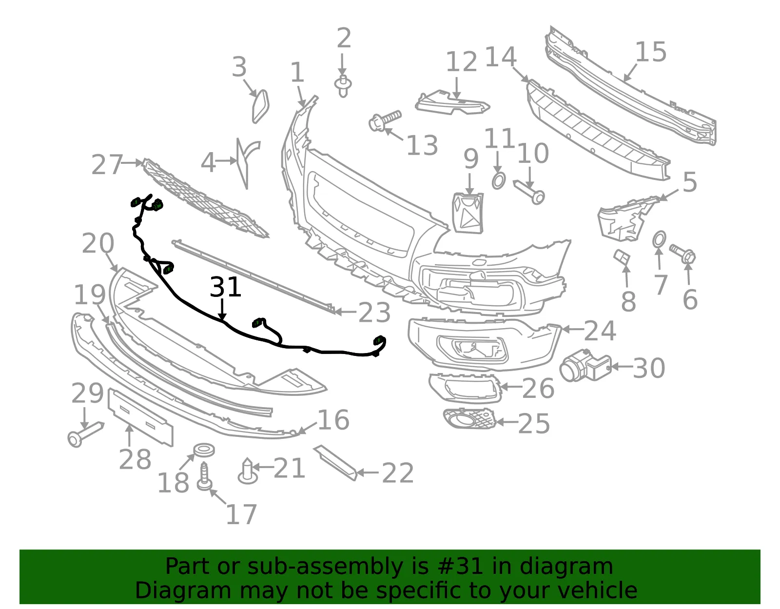 Harness - Volvo (31296350) - view 3