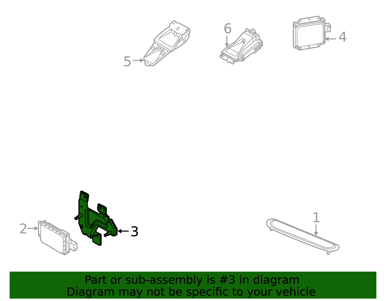Radar Sensor Bracket - Volvo (31300283) - view 2
