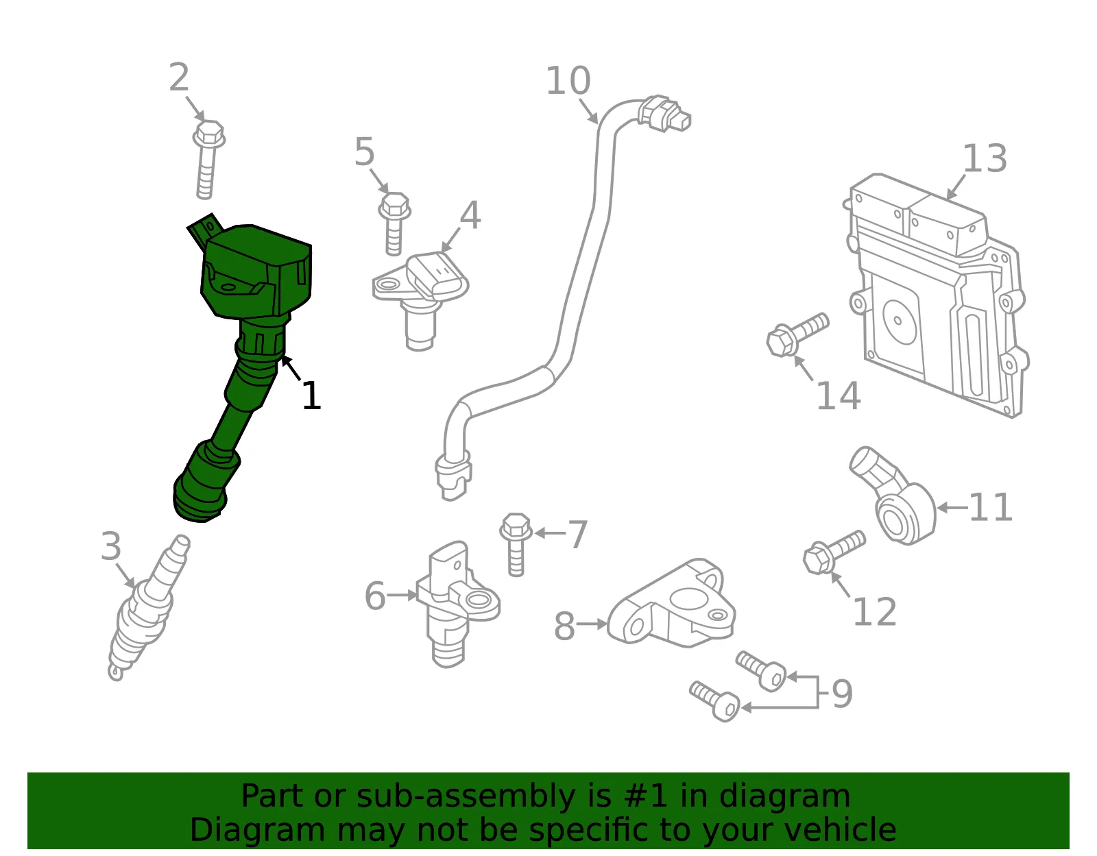 Ignition Coil - Volvo (31312514) - view 3