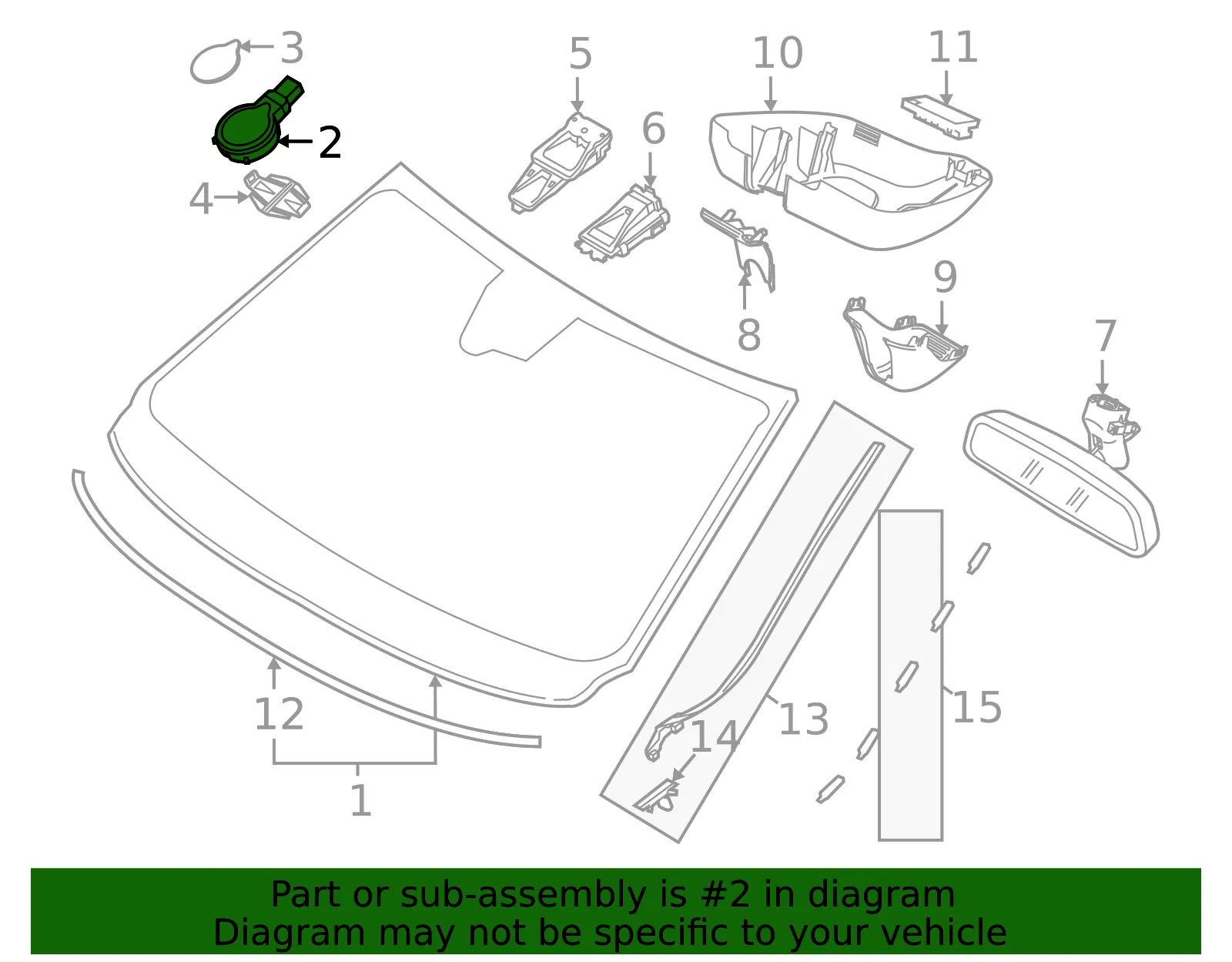 Rain Sensor - Volvo (31314540) - view 3