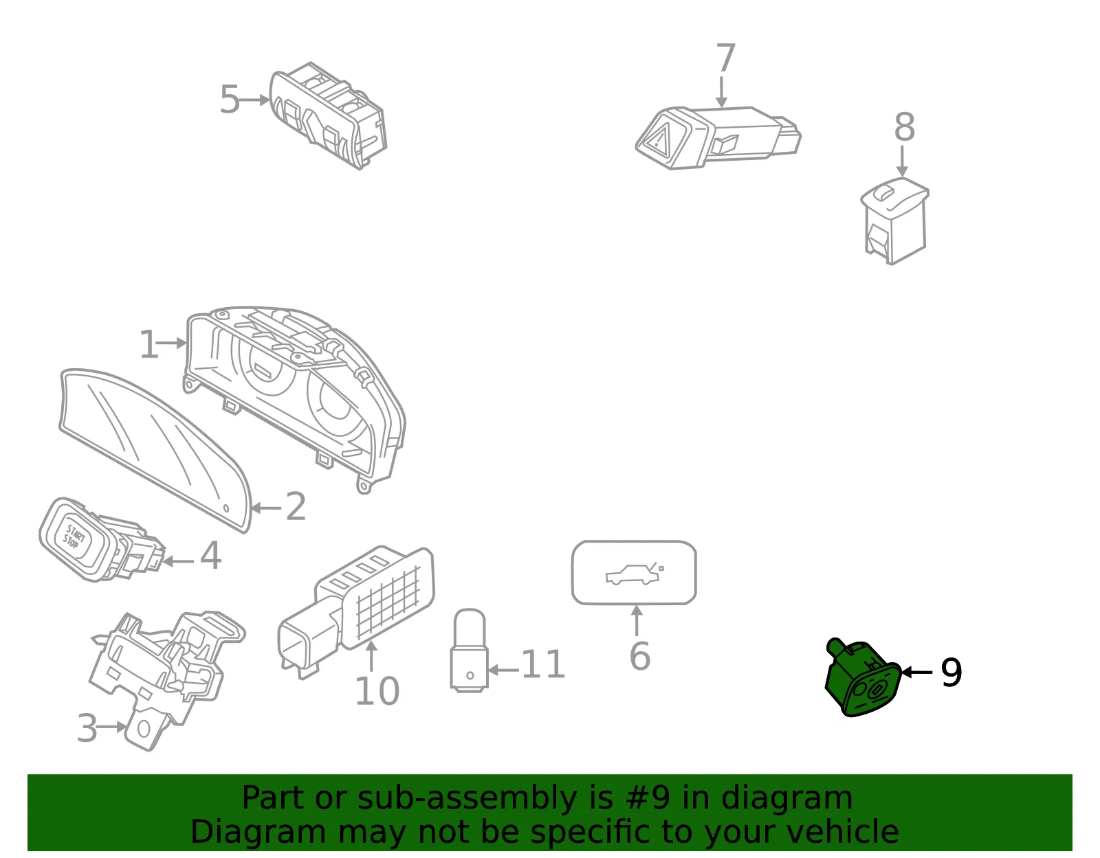 Switch - Volvo (31318268) - view 2