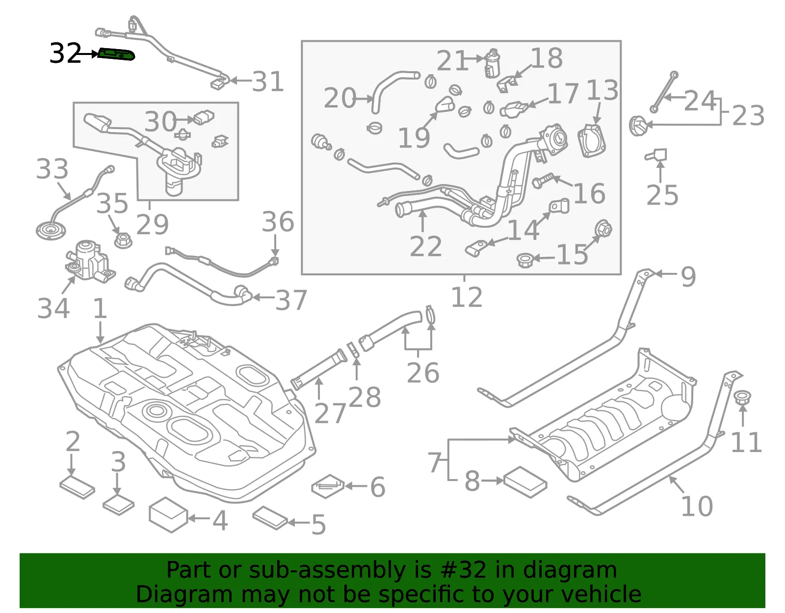 Wire Harness Clip - Kia (31323-E6800) - view 2