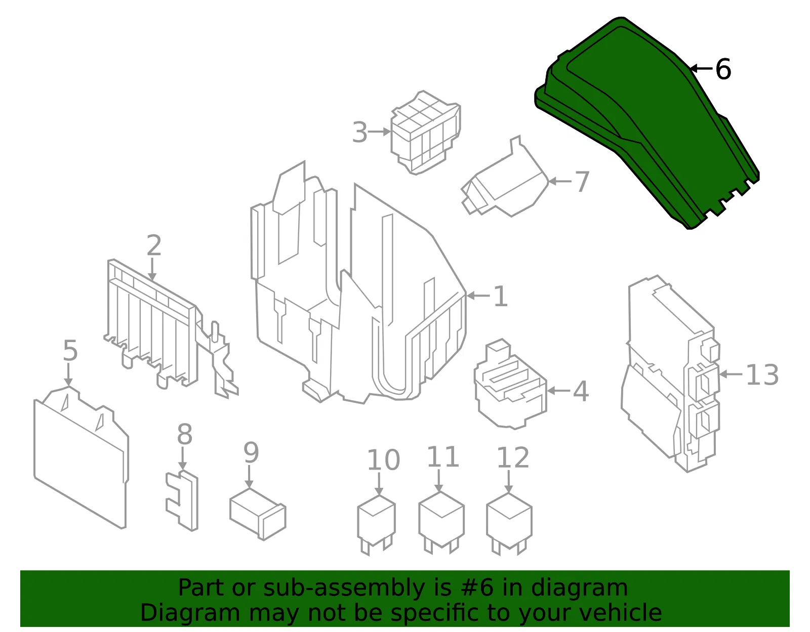 Fuse Box Cover - Volvo (31328191) - view 2