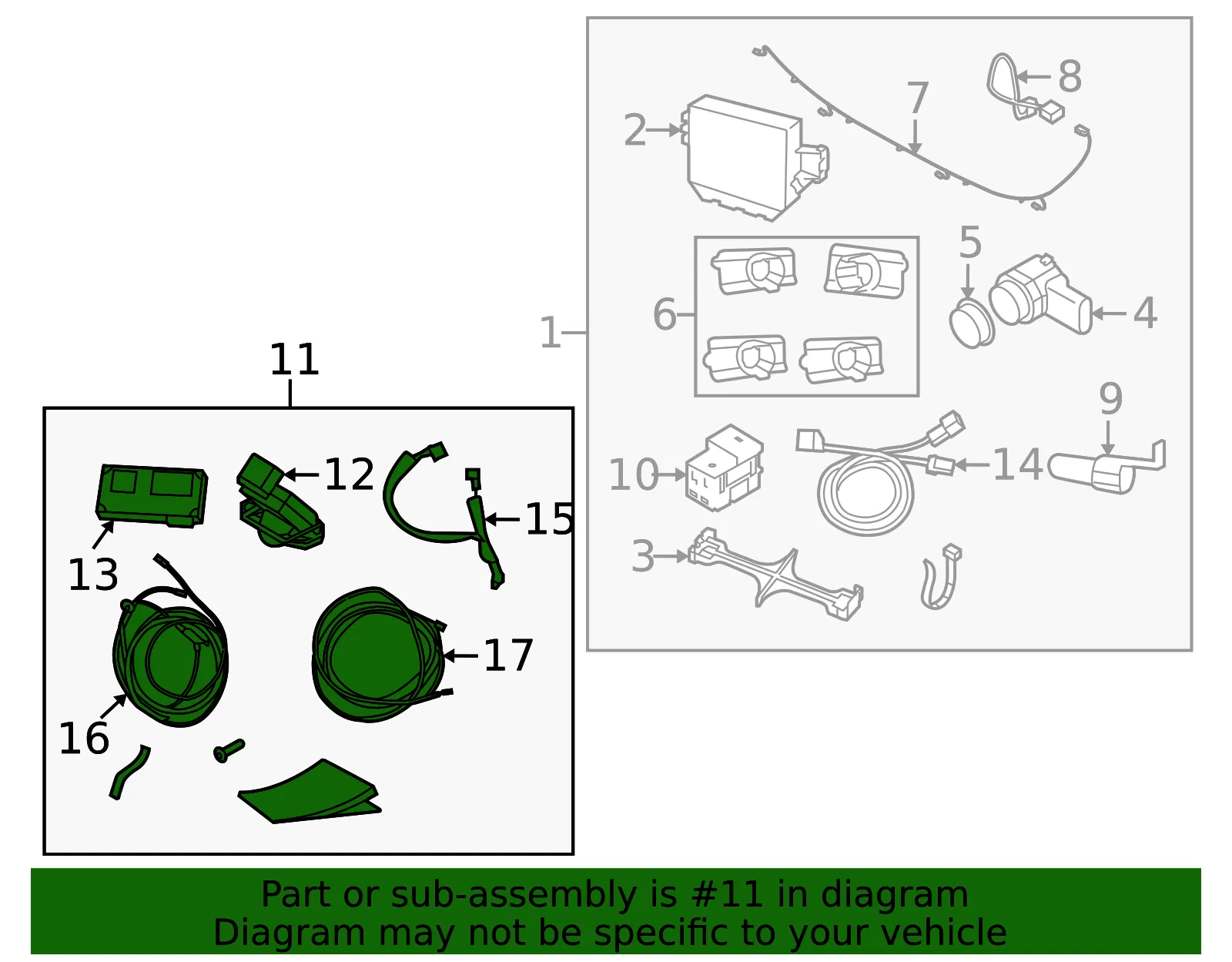 Parking Aid Control Module - Volvo (31330224) - view 2