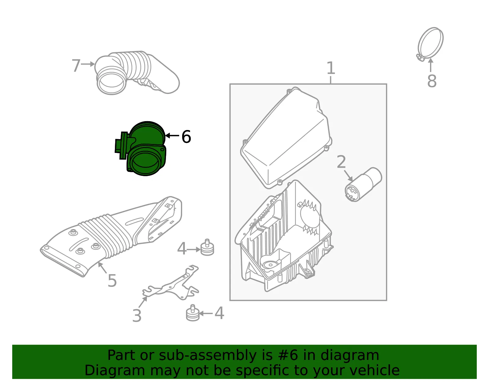 Mass Air Flow Sensor - Volvo (31342363) - view 3