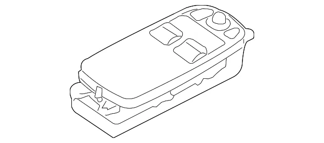 Window Switch - Driver's Side (LH) - Volvo (31343552)