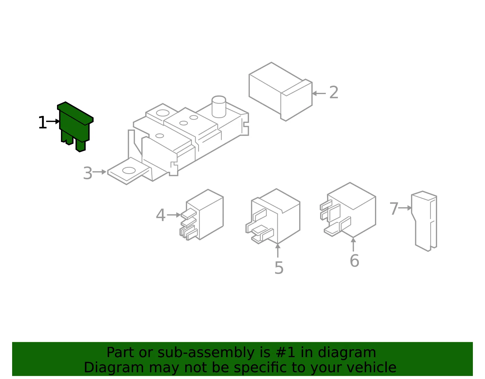 Multi-Purpose Fuse - Volvo (31346549) - view 2