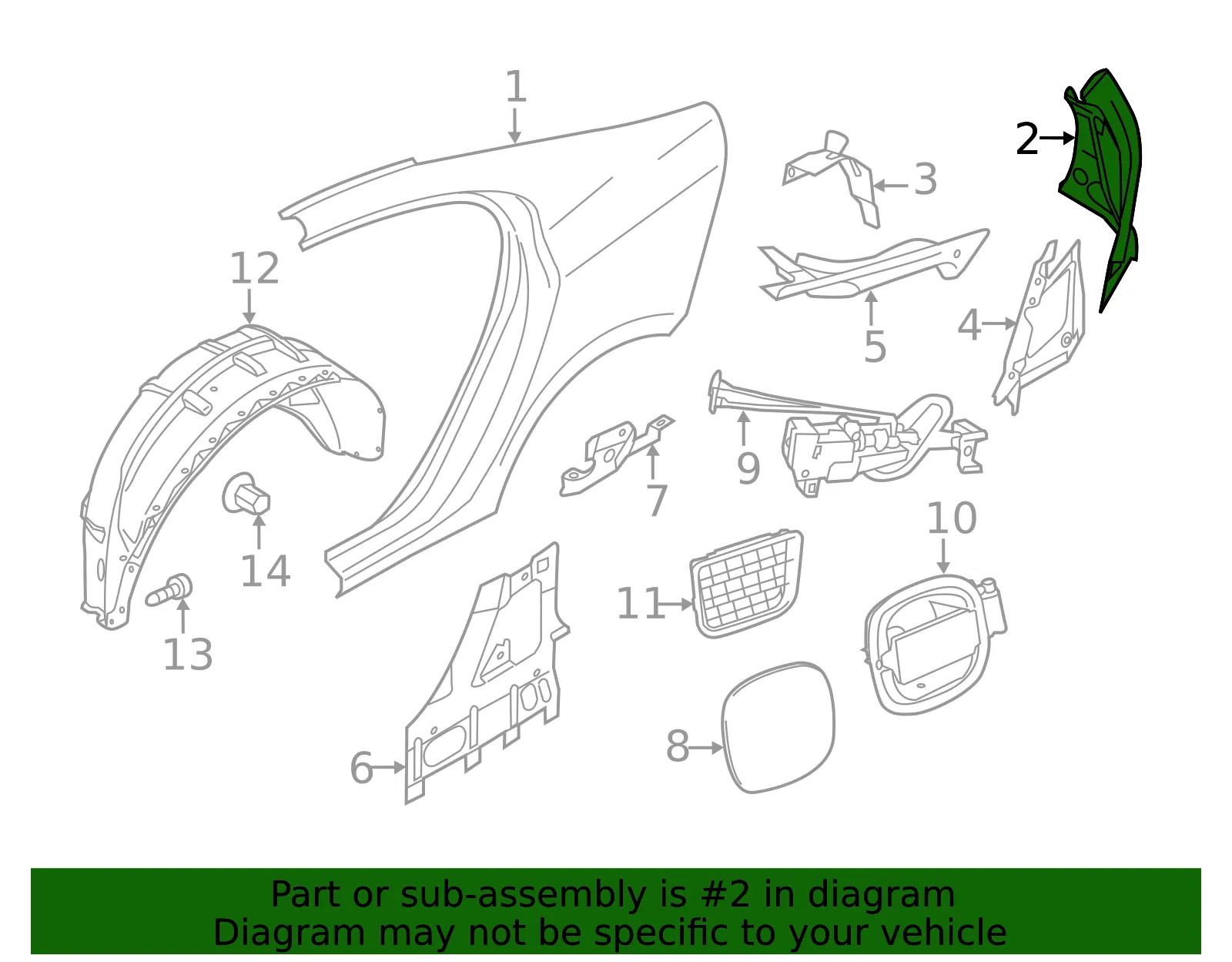 Tail Light Pocket - Volvo (31349481) - view 3