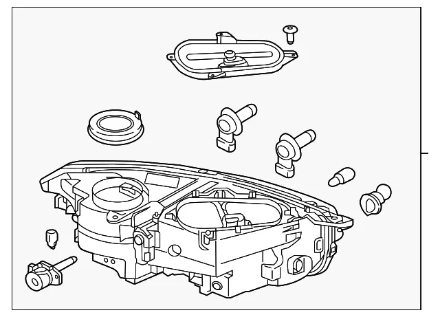Headlamp Assembly - Driver's Side (LH) - Volvo (31353139)