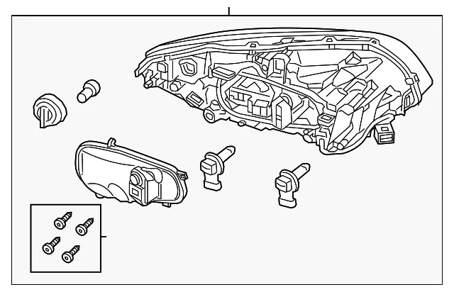 Headlamp Assembly - Volvo (31358114) - view 2