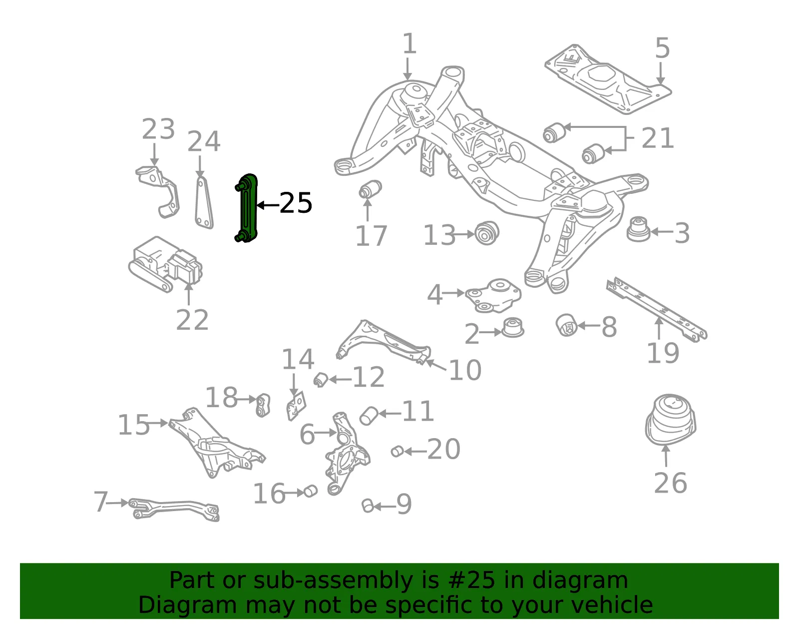 Position Sensor Link - Volvo (31360281) - view 2