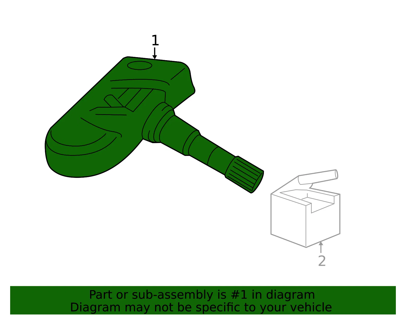 TPMS Sensor - Volvo (31362304) - view 3