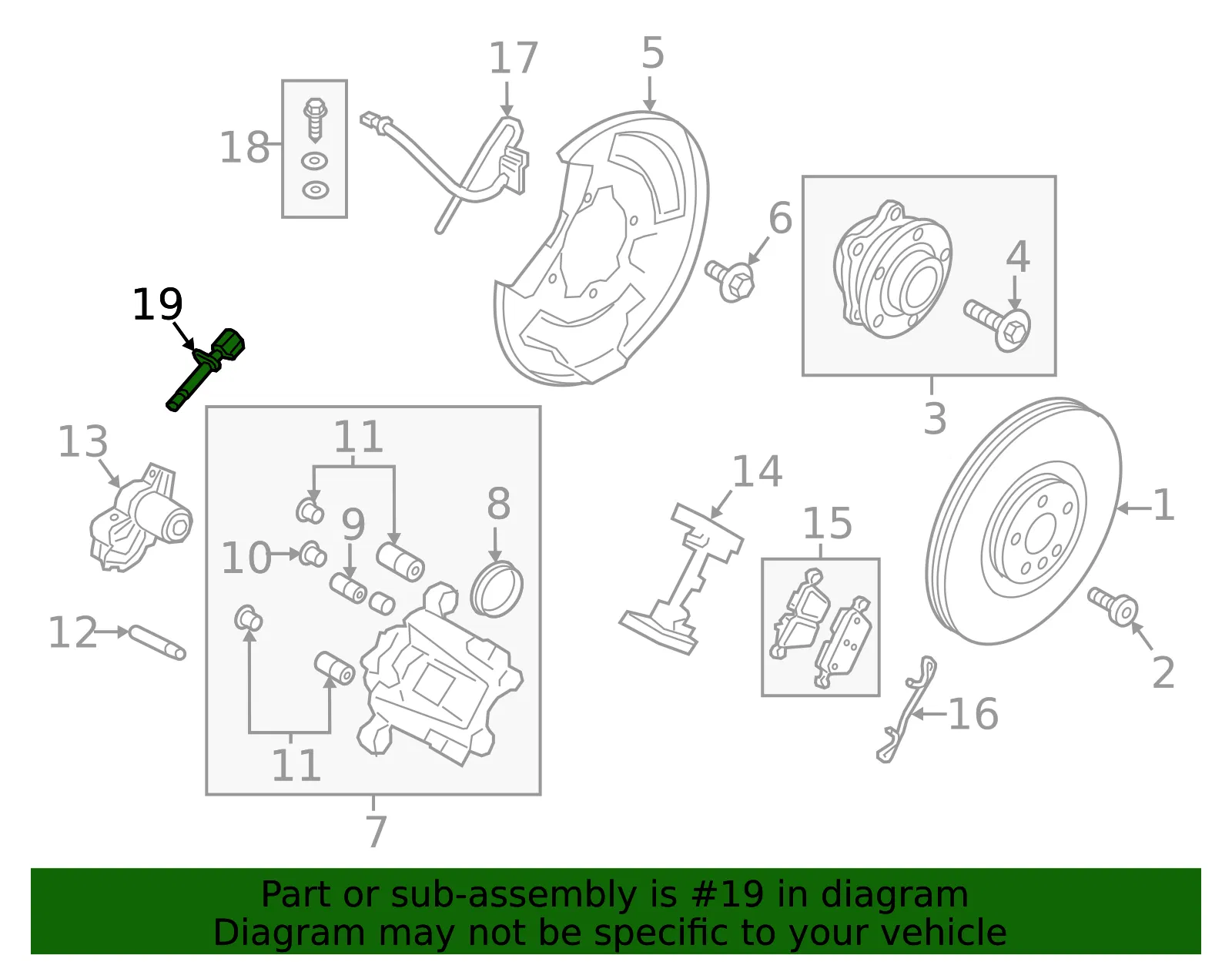 ABS Sensor - Volvo (31362355) - view 3
