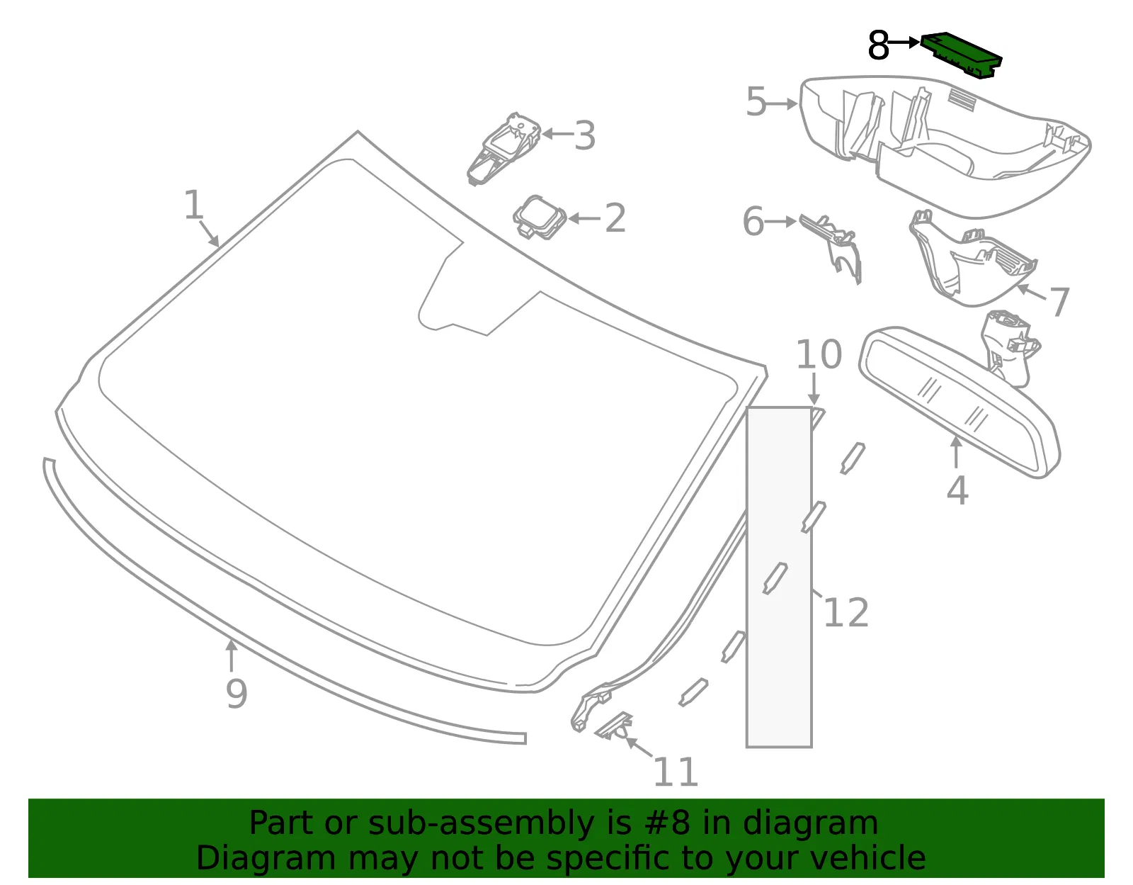 Rain Sensor - Volvo (31369747) - view 2