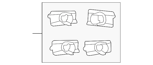 Reverse Sensor Retainer Kit - Volvo (31373774)