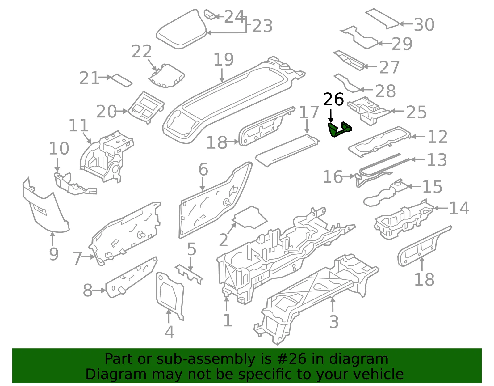 Courtesy Light - Volvo (31377446) - view 2