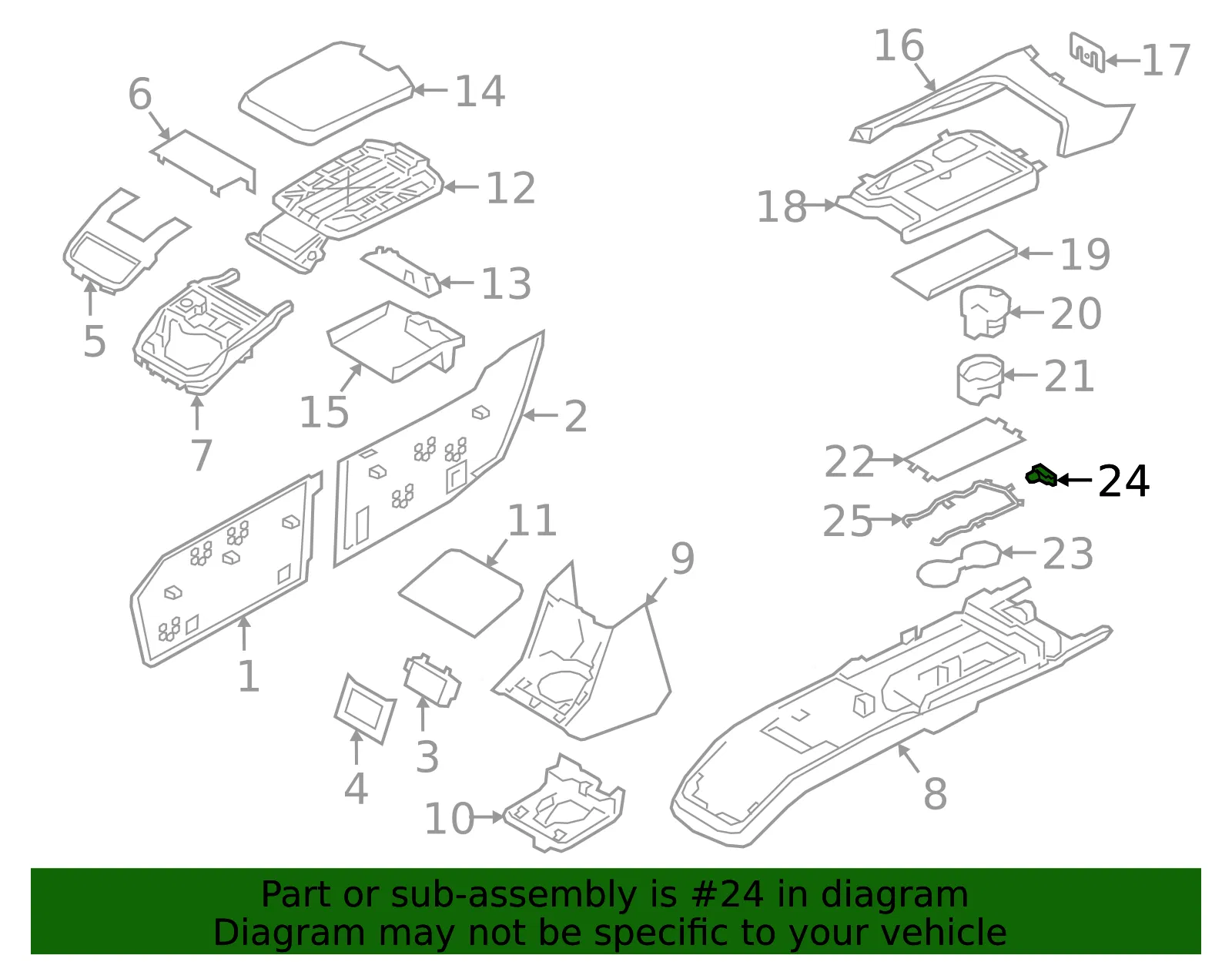 Interior Lamp - Volvo (31377474) - view 2