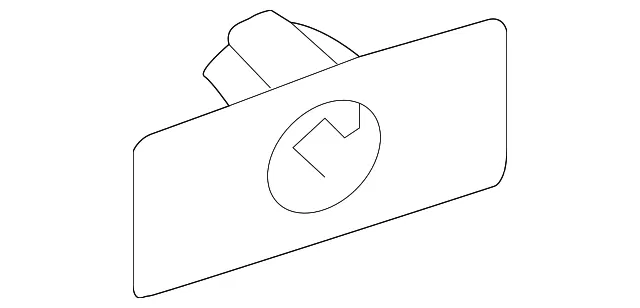 Park Sensor Center Bracket - Passenger Side (RH) - Volvo (31383276)