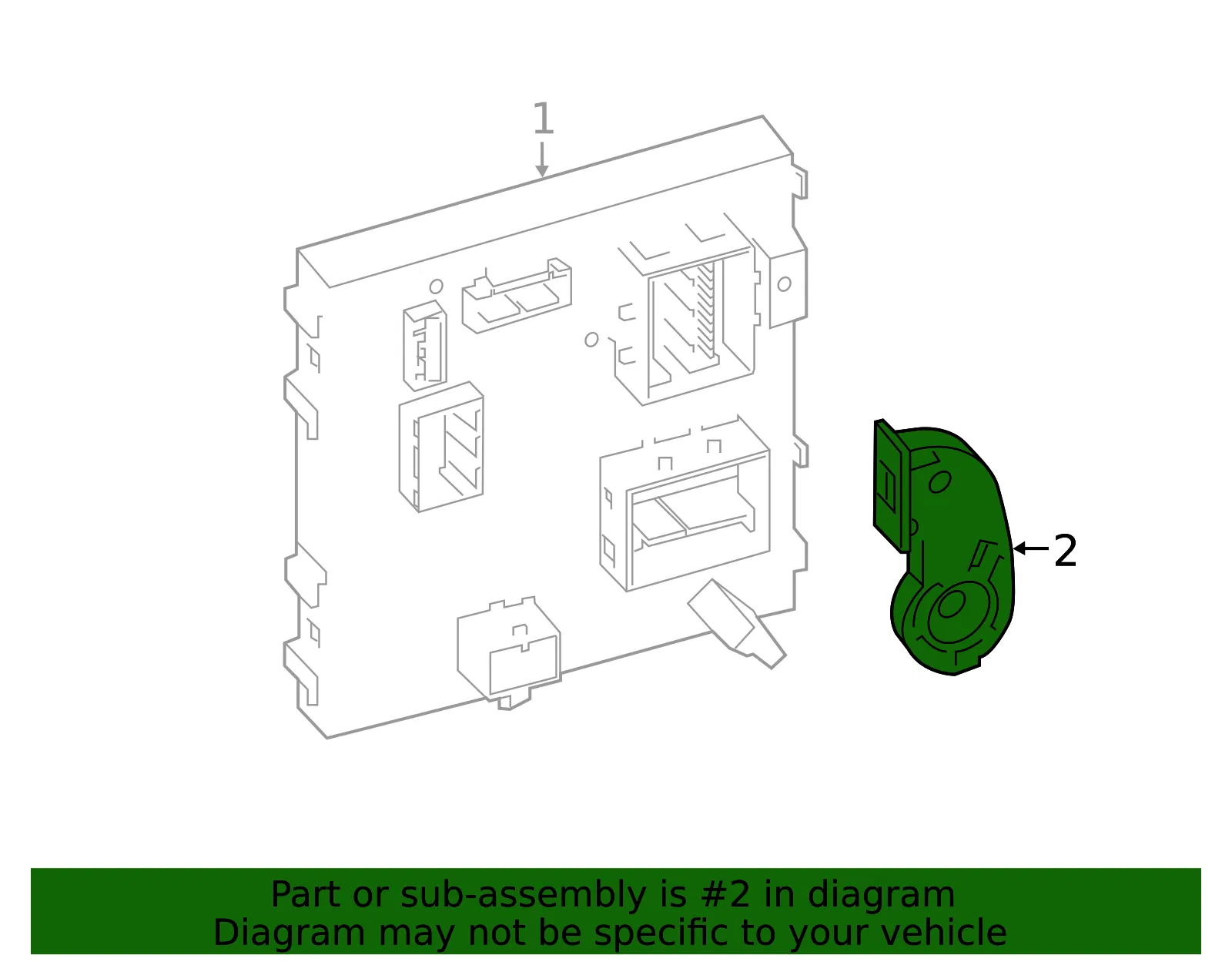 Engine Control Module (ECM) Bracket - Volvo (31384271) - view 2