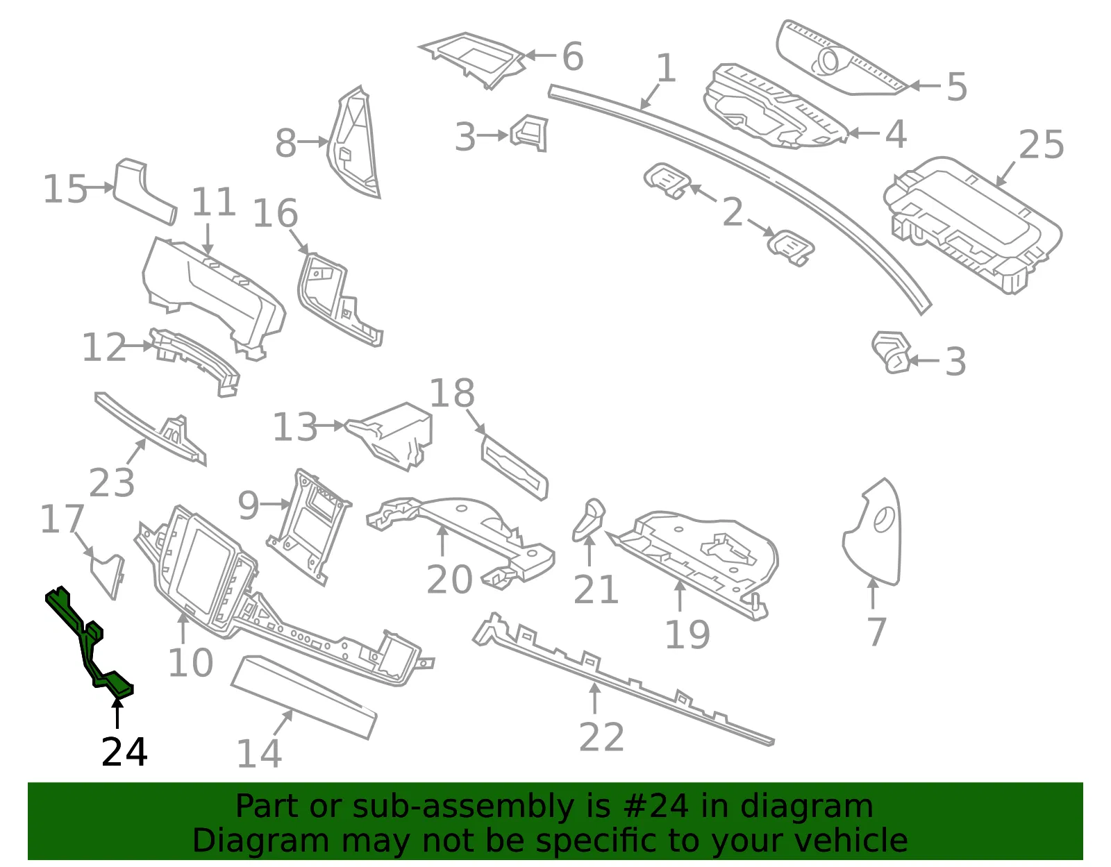 Inst Panel Lamp - Volvo (31389466) - view 2