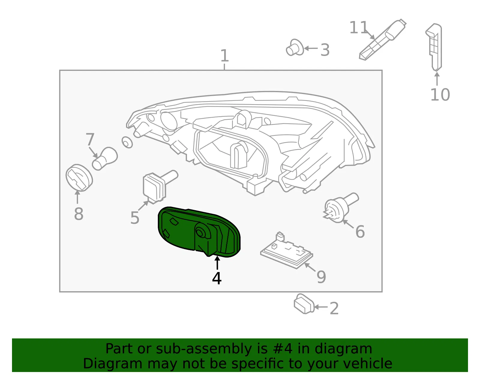 Headlight Bulb Cap - Volvo (31395697) - view 2