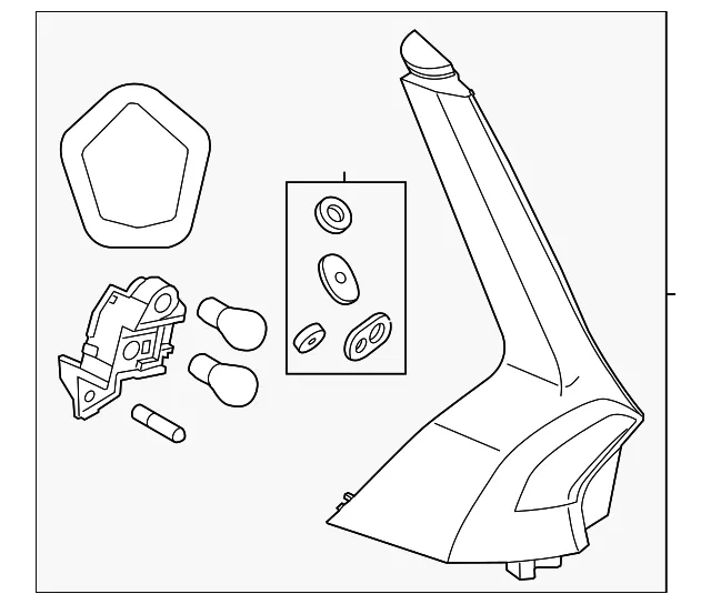 Tail Light Assembly - Volvo (31395929) - view 2