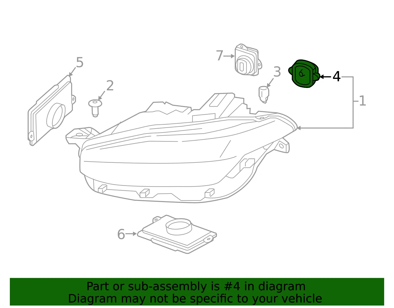 Headlight Control Module - Volvo (31395943) - view 2
