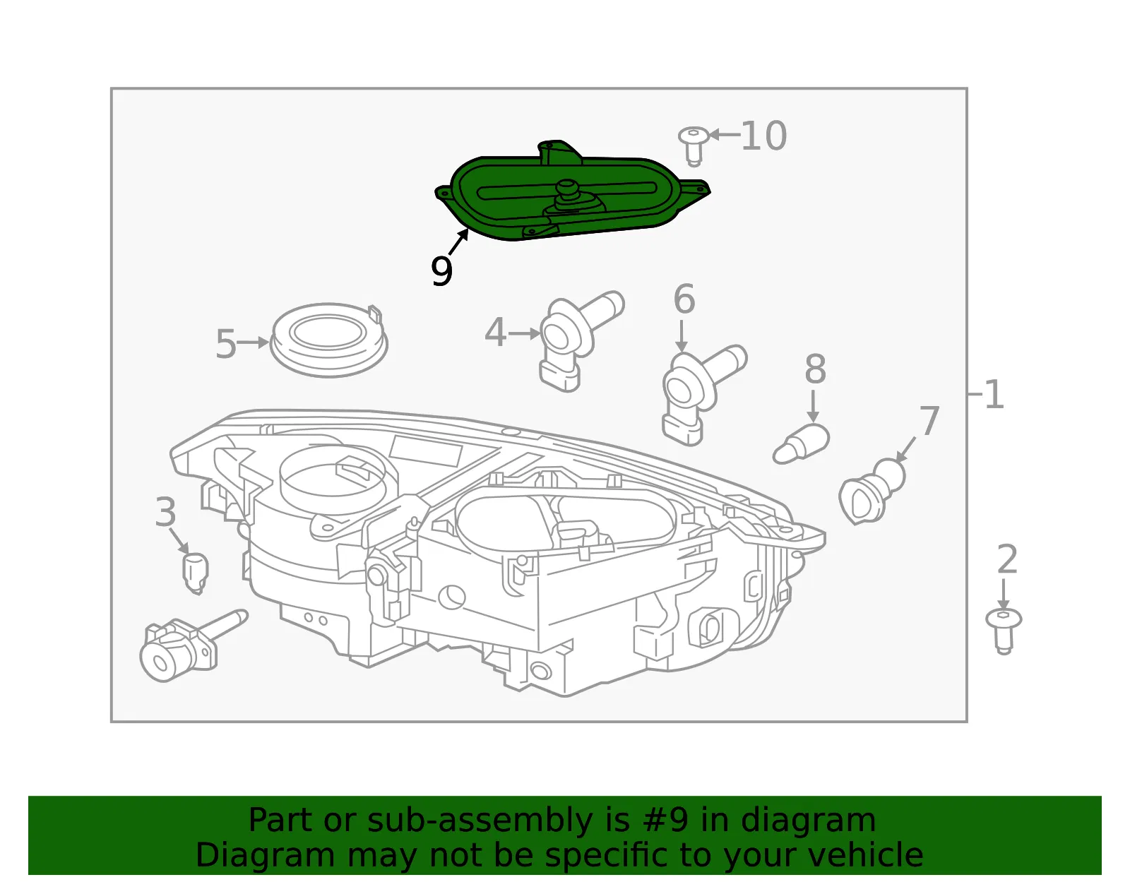 Marker Lamp Bulb Cover - Volvo (31395988) - view 2