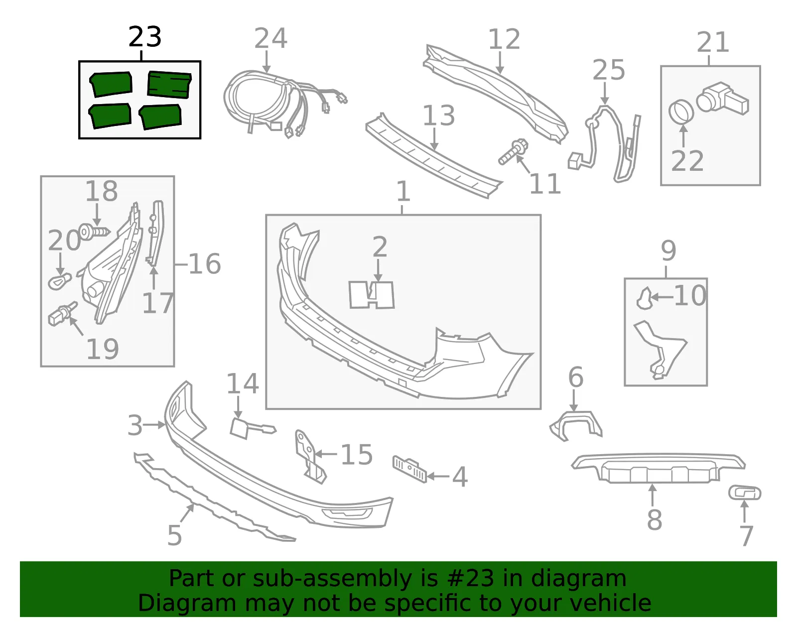 Auto Park Sensor Retainer Kit - Volvo (31399378) - view 3