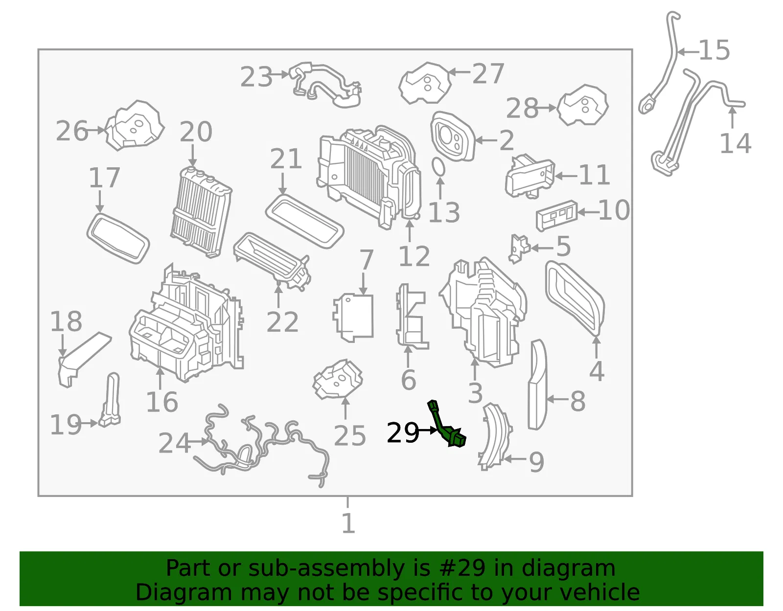 A/C Evaporator Temperature Sensor - Volvo (31404456) - view 3