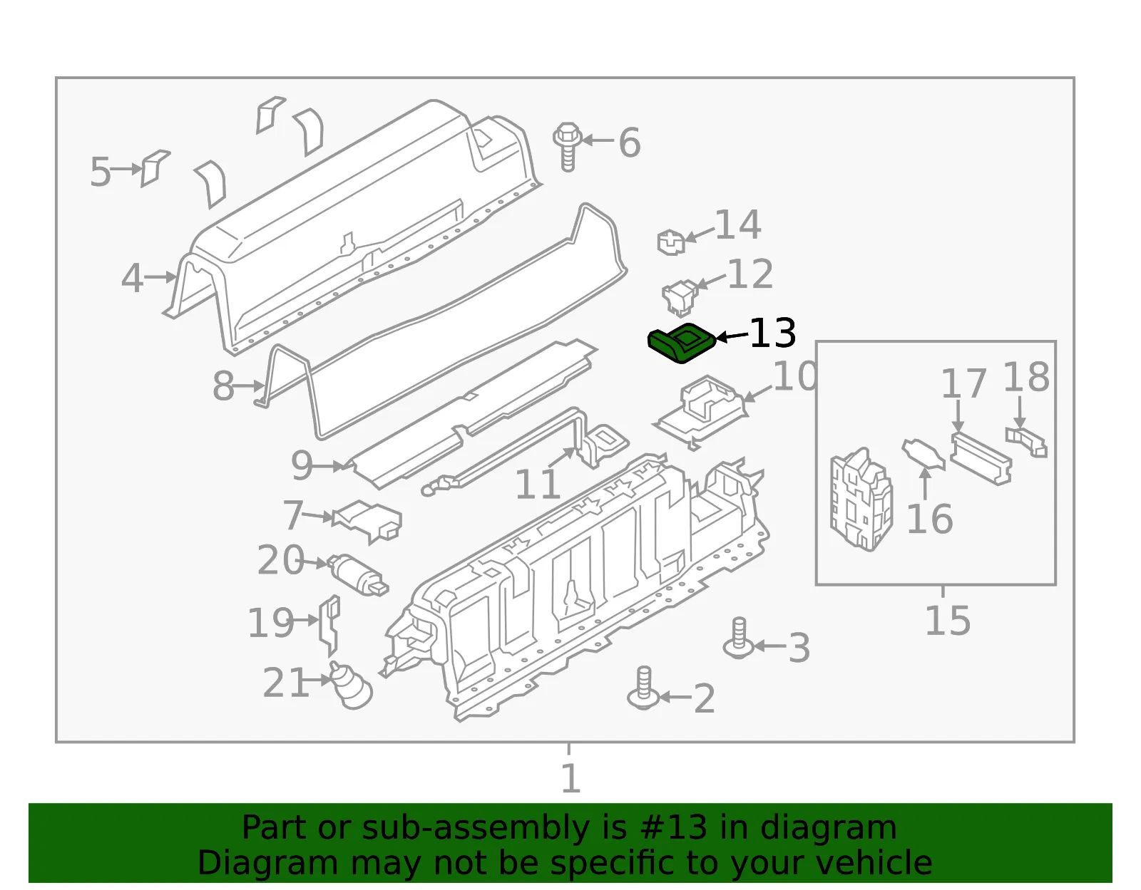 Switch Seal - Volvo (31407215) - view 2