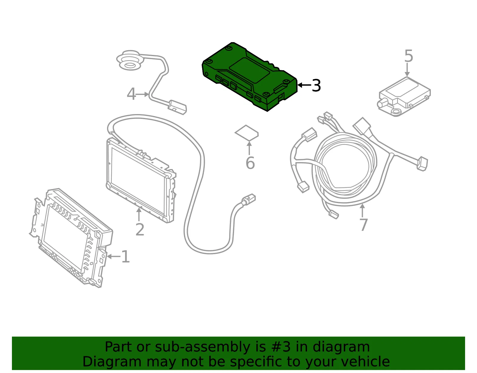 GPS Navigation Control Module - Volvo (31414680) - view 2