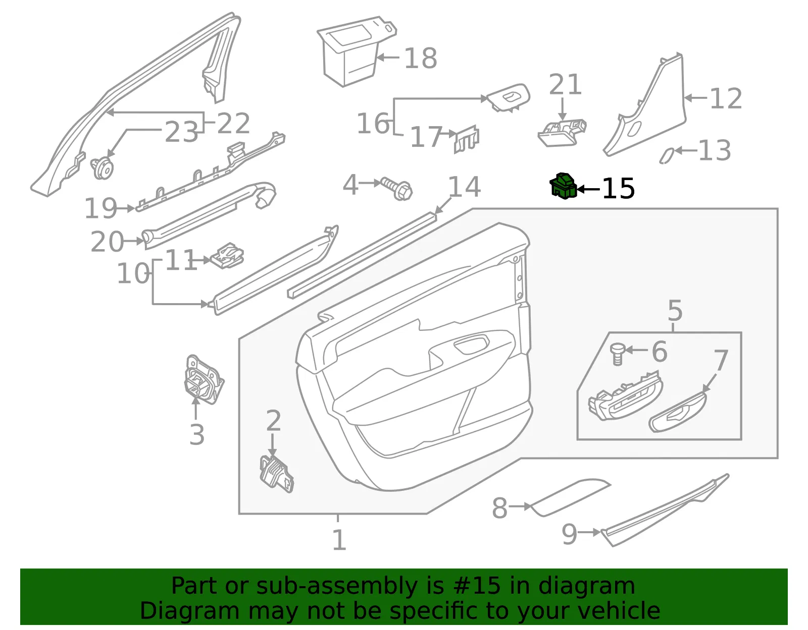 Window Switch - Volvo (31415516) - view 3