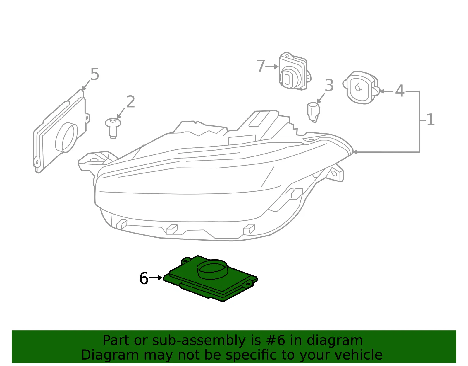 Headlight Control Module - Volvo (31420689) - view 3