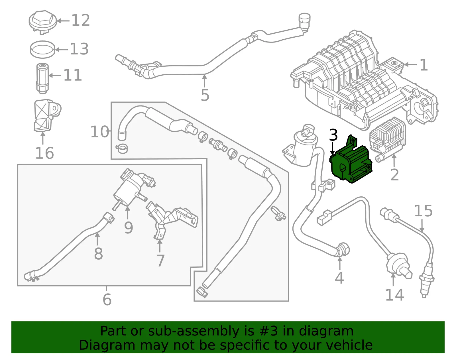 Pressure Sensor Bracket - Kia (31425-BY500) - view 2