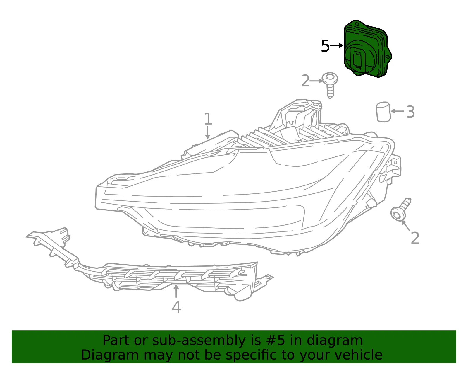 Headlight Control Module - Volvo (31427776) - view 3