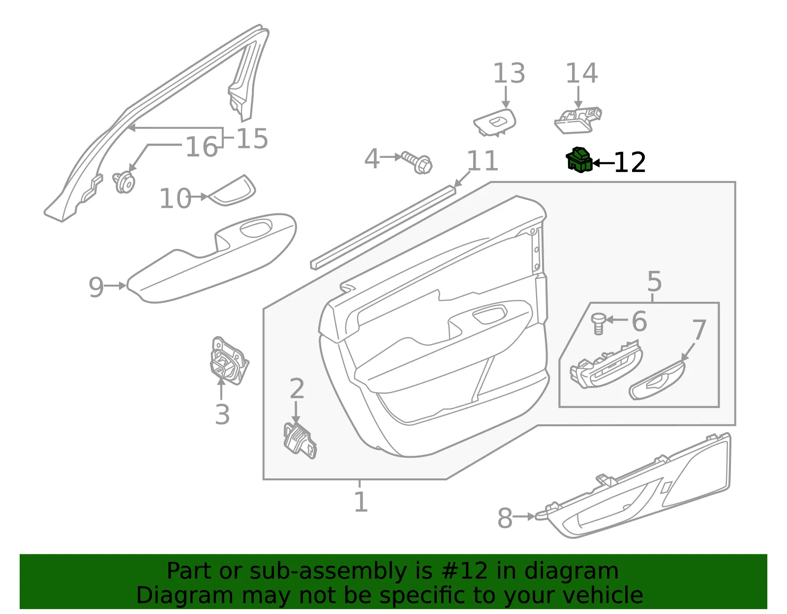 Window Switch - Volvo (31433408) - view 2
