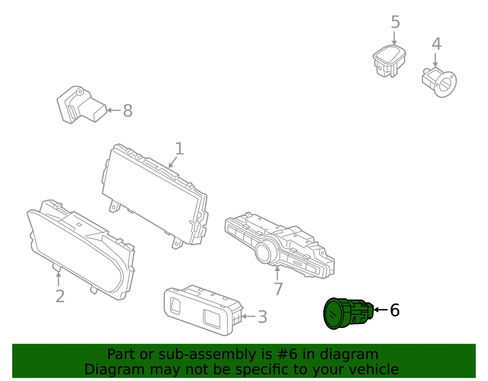 Power Switch - Volvo (31433768) - view 2