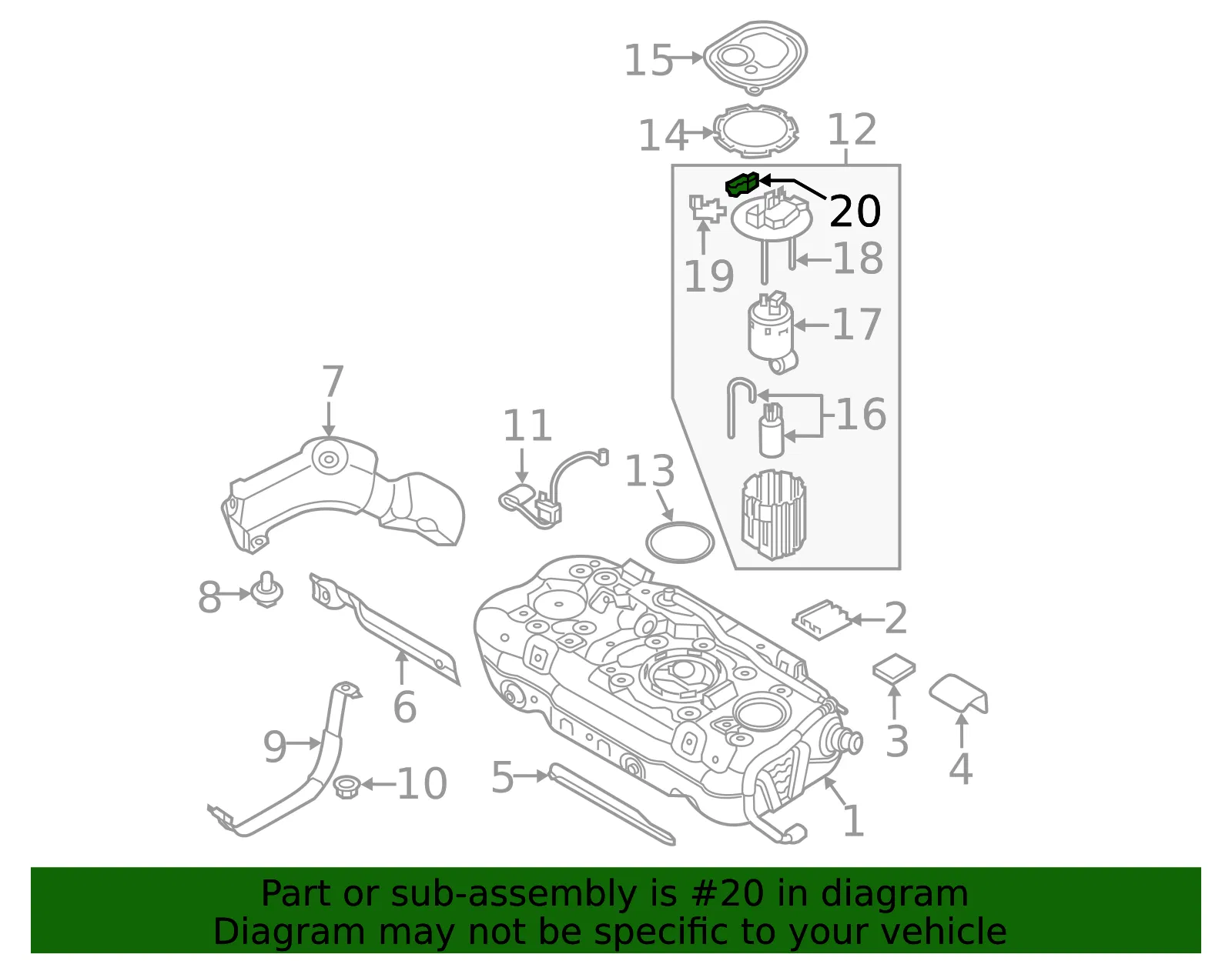 Pressure Sensor - Kia (31435-E6800) - view 2